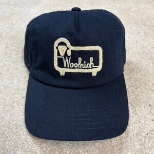 NWT Woolrich x Target Embroidered Baseball Hat Navy Blue White Sheep OS